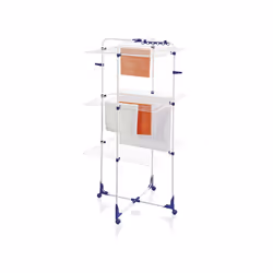 Leifheit 81455 laundry drying rack/line Floor-standing rack Blue, White