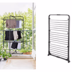 Leifheit Drying Tower Laundry Clothes Drying Rack Classic Tower 270 Black - Additional view 4