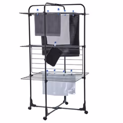 Leifheit Drying Tower Laundry Clothes Drying Rack Classic Tower 270 Black - Additional view 5