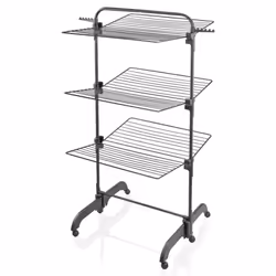 Leifheit Drying Tower Laundry Clothes Airer Drying Rack Tower Dryer 420 Black
