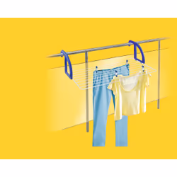 Leifheit Classic 70 Wall-mounted rack Blue, White - Additional view 2
