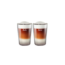 Melitta 2 Latte Macchiato Glasses 200 ml, Double-Walled Borosilicate Glass, Microwave safe, Height 13 cm