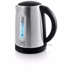 Melitta Prime Aqua, 1.7 L, 2200 W, Black, Stainless steel, Stainless steel, Water level indicator, Overheat protection