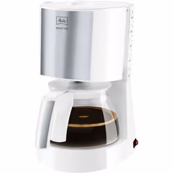 Melitta 1017-03, Drip coffee maker, Ground coffee, 1000 W, White