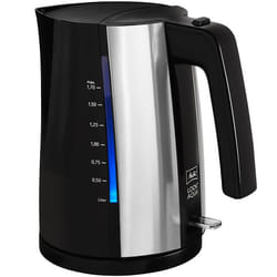 Melitta Look Aqua electric kettle 1.7 L 2400 W Black, Stainless steel