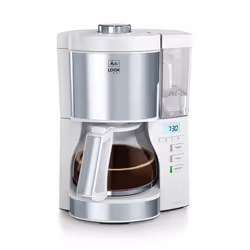 Melitta 6766590, Drip coffee maker, Ground coffee, 1080 W, White