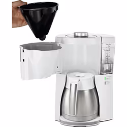 Melitta 1025-15 Drip Filter coffee machine 1.25 L Silver, White - Additional view 7