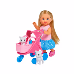 Simba Toys Evi LOVE Cat Buggy, Mini doll, Female, 3 yr(s), Girl, Multicolour