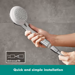 hansgrohe Crometta 85 Vario hand shower, 2 spray modes, chrome