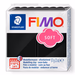 Staedtler FIMO 8020, Modeling clay, Black, Adult, 1 pc(s), 1 colours, 110 °C