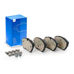 ATE 13.0460-3876.2 Brake pad set prepared for wear warning indicator, excl. wear warning contact with brake caliper screws with accessories