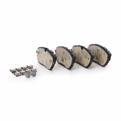 ATE 13.0460-3876.2 Brake pad set prepared for wear warning indicator, excl. wear warning contact with brake caliper screws with accessories