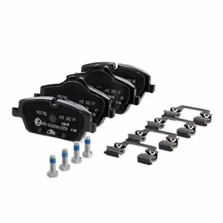 ATE 13.0460-2795.2 Brake pad set prepared for wear warning indicator, excl. wear warning contact with brake caliper screws with accessories