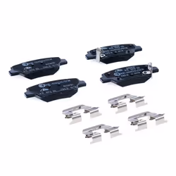 ATE 13.0460-5650.2 Brake pad set with acoustic wear warning with accessories HYUNDAI: i40 Saloon, Ioniq, Tucson, KIA: Optima / K5 Sportswagon
