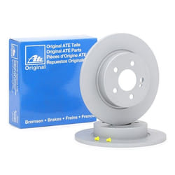 ATE Brake disc MERCEDES-BENZ: C-Class Saloon, C-Class Coupe, C-Class T-modell 12,0mm 5 112,0mm solid Coated High-carbon 24.0112-0300.1 0004230512