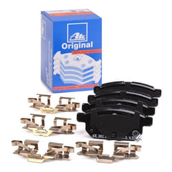 ATE 13.0460-5655.2 Brake pad set with acoustic wear warning with anti-squeak plate with accessories SUZUKI: SWIFT 4, Vitara IV Off-Road, SWIFT 5
