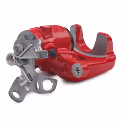 ATE 24.3387-1729.5 Brake caliper red Aluminium without holder SKODA: Octavia II Hatchback, Octavia 2 Combi, VOLKSWAGEN: GOLF 6, Golf Plus / Crossgolf