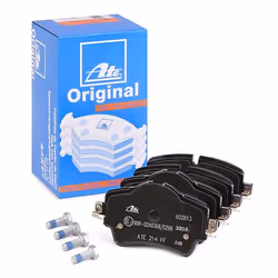 Brake pad set; ATE; prepared for wear warning indicator, excl. wear warning contact with brake caliper screws; for MINI, BMW; ...