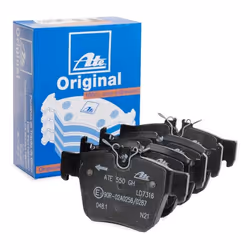 Brake pad set; ATE; prepared for wear warning indicator, excl. wear warning contact; for MERCEDES-BENZ; 0004205200, 000420590 ...
