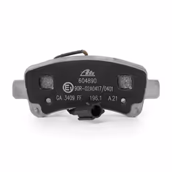 ATE 13.0460-4890.2 Brake pad set with integrated wear warning contact with brake caliper screws with accessories PEUGEOT: Boxer Van, Boxer Minibus