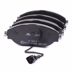 ATE 13.0460-2617.2 Brake pad set incl. wear warning contact with brake caliper screws VOLKSWAGEN: Golf 7, Tiguan II, Passat B8 Variant