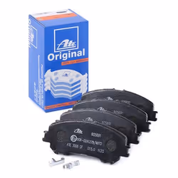 Brake pad set; ATE; with acoustic wear warning; for NISSAN, RENAULT; D10604CA0A, 410601596R, 410604EA0A