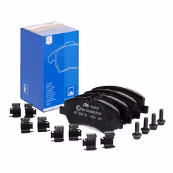 Brake pad set; ATE; prepared for wear warning indicator, excl. wear warning contact with brake caliper screws with accessorie ...