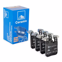 Brake pad set; ATE; prepared for wear warning indicator, excl. wear warning contact with anti-squeak plate; for BMW; 34212284 ...