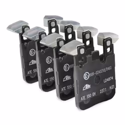 ATE 13.0470-4874.2 Brake pad set prepared for wear warning indicator, excl. wear warning contact with anti-squeak plate BMW: 3 Saloon, 2 Coupe