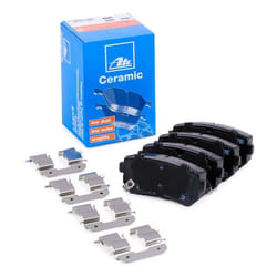 ATE 13.0470-5780.2 Brake pad set with acoustic wear warning with anti-squeak plate with accessories HYUNDAI: ix35, i20 I Hatchback, i30 I Hatchback