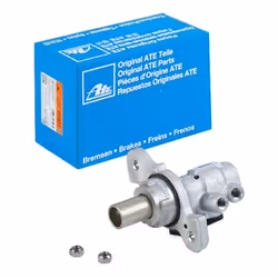 Master Cylinder; ATE; 2 25,4 without brake fluid reservoir Cast Aluminium M12x1; for BMW; 34336797471, 34336857872