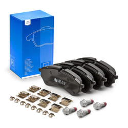 ATE 13.0460-3886.2 Brake pad set prepared for wear warning indicator, excl. wear warning contact with brake caliper screws with accessories