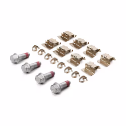 ATE 13.0460-3886.2 Brake pad set prepared for wear warning indicator, excl. wear warning contact with brake caliper screws with accessories - Additional view 5