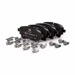 ATE 13.0460-2647.2 Brake pad set prepared for wear warning indicator, excl. wear warning contact with brake caliper screws with accessories AUDI: Q5