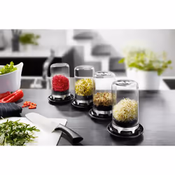 GEFU 18910 jar Acrylonitrile butadiene styrene (ABS), Glass, Silicone, Stainless steel Black