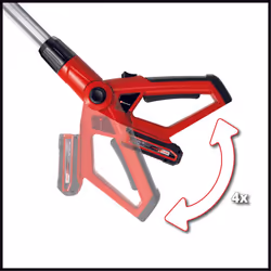 Einhell Ebrancheur et taille-haie sans fil sur batterie GE-HC 18 Li T Set Power X-Change (lithium ion, 18 V, télescopique, scie à chaîne de 170 mm, taille-haie de 400 mm y compris batterie de 3.0 Ah et chargeur) - Additional view 8
