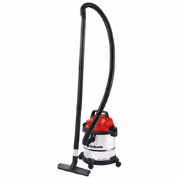 Einhell TC-VC 1812 S, 1250 W, Cylinder vacuum, Dry&wet, 12 L, 80 dB, Black, Red, Silver