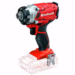 Einhell TE-CI 18 Li-Solo, Impact driver, Pistol handle, Magnetic bit holder, Black, Red, Belt clip, 2300 RPM