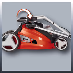 Einhell GE-CM 43 Li M Kit Push lawn mower Battery Black, Grey, Red - Additional view 5