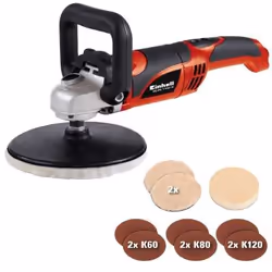 Einhell CC-PO 1100/1E car polisher 1100 W 3500 RPM - Additional view 5