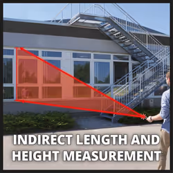 Einhell Laser Measuring Tool Distance Area Volume Calculator TC-LD 50