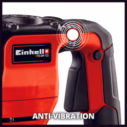 Einhell Marteau Démolisseur TE-DH 12 (1050 W, Fréquence de Frappe : 4100 trs/min, , Câble : 400 cm, Mandrin SDS Max, Livré en Coffret avec Burin Pointu et Burin Plat) - Additional view 2