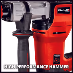 Einhell Marteau Démolisseur TE-DH 12 (1050 W, Fréquence de Frappe : 4100 trs/min, , Câble : 400 cm, Mandrin SDS Max, Livré en Coffret avec Burin Pointu et Burin Plat) - Additional view 3