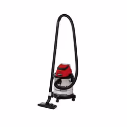 Einhell TC-VC 18/20 Li S-Solo, Dry&wet, Black, Grey, Red, 20 L, 8 kPa, 1.5 m, 3.6 cm