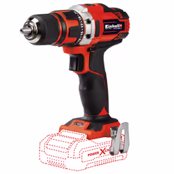 Einhell TE-CD 18/40 Li-Solo, Pistol grip drill, Keyless, Black, Red, 1.3 cm, 1500 RPM, 40 N⋅m