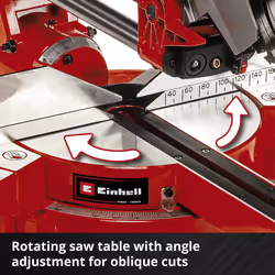 Einhell Cordless Sliding Mitre Saw 210mm 36V Drag TE-SM 36/210 Li BODY ONLY - Additional view 5
