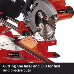 Einhell Cordless Sliding Mitre Saw 210mm 36V Drag TE-SM 36/210 Li BODY ONLY - Additional view 8