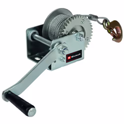 TC-WI 500 Manual Cable Winch (Max Carrying Force 500 kg, 10 m Wire Cable, Return Lock, Non-Slip Grip Including Safety