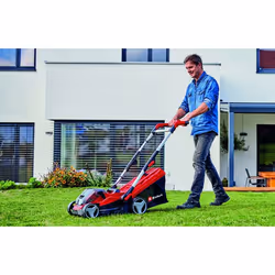 Einhell GE-CM 36/34-1 Li-Solo Walk behind lawn mower Battery Black, Red