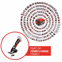 Einhell Cordless Mini Circular Saw 89mm 18V Power X-Change TE-CS 18/89 BODY ONLY - Additional view 10
